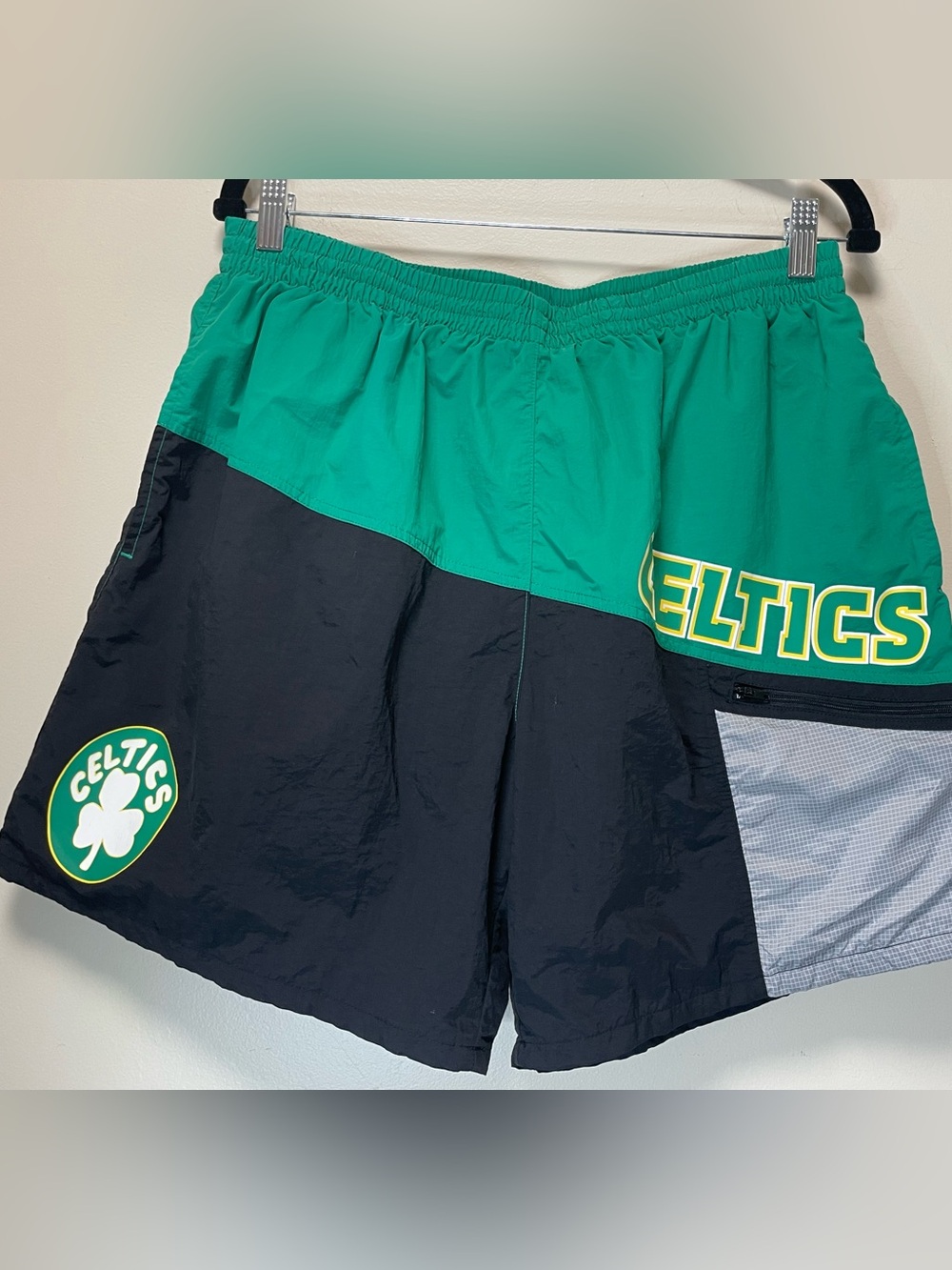 Mitchell & Ness Boston Celtics Nylon Basketball Shorts - Men’s